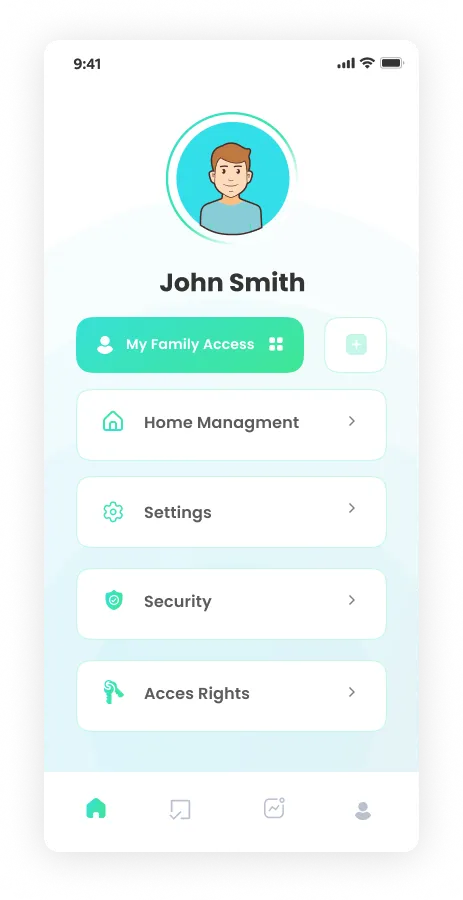 Smart IoT mobile app interface screenshot 04