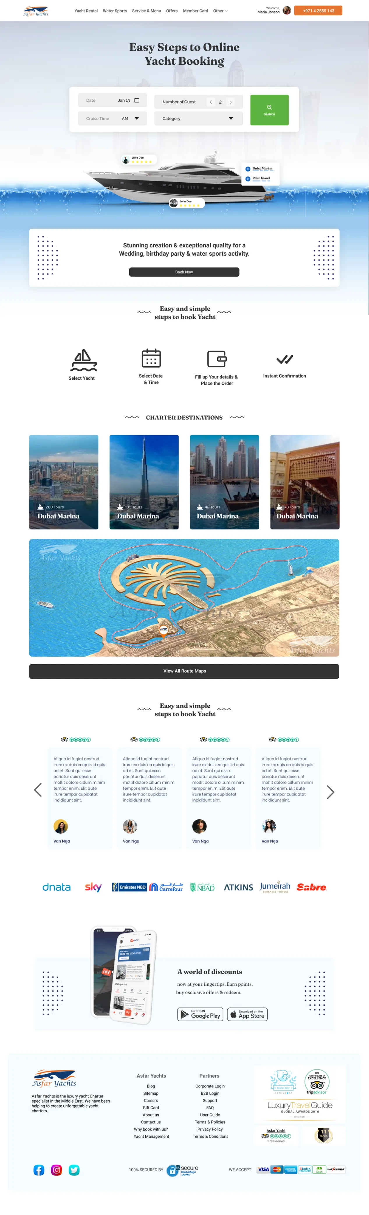 Yacht platform interface screenshot 03